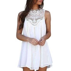 NWOT White Sleeveless Dress